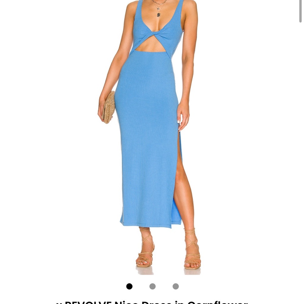 LSPACE Blue Cutout Maxi Dress